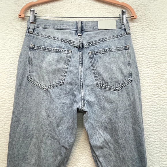 Pistola Jeans Womens 26 Blue Presley Relaxed Roller Revolve Straight Thrashed - Picture 6 of 13